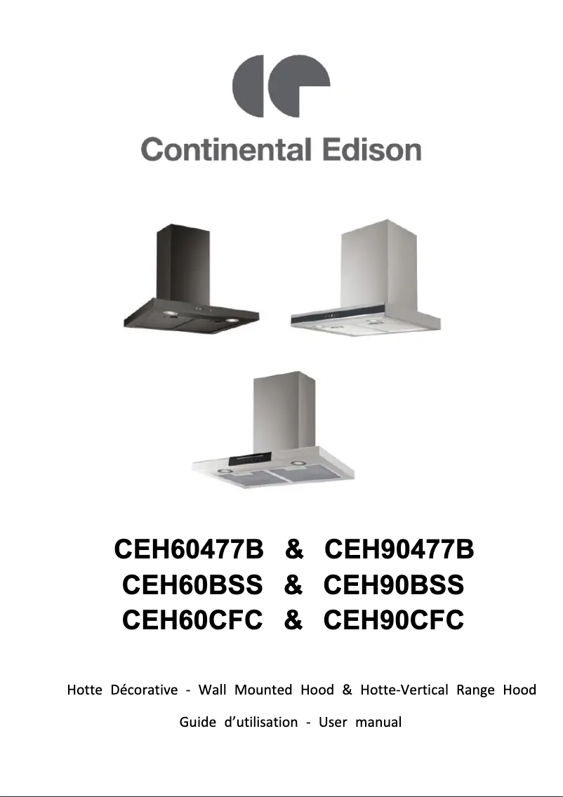 Image de la première page du manuel de l'appareil CEH60477B