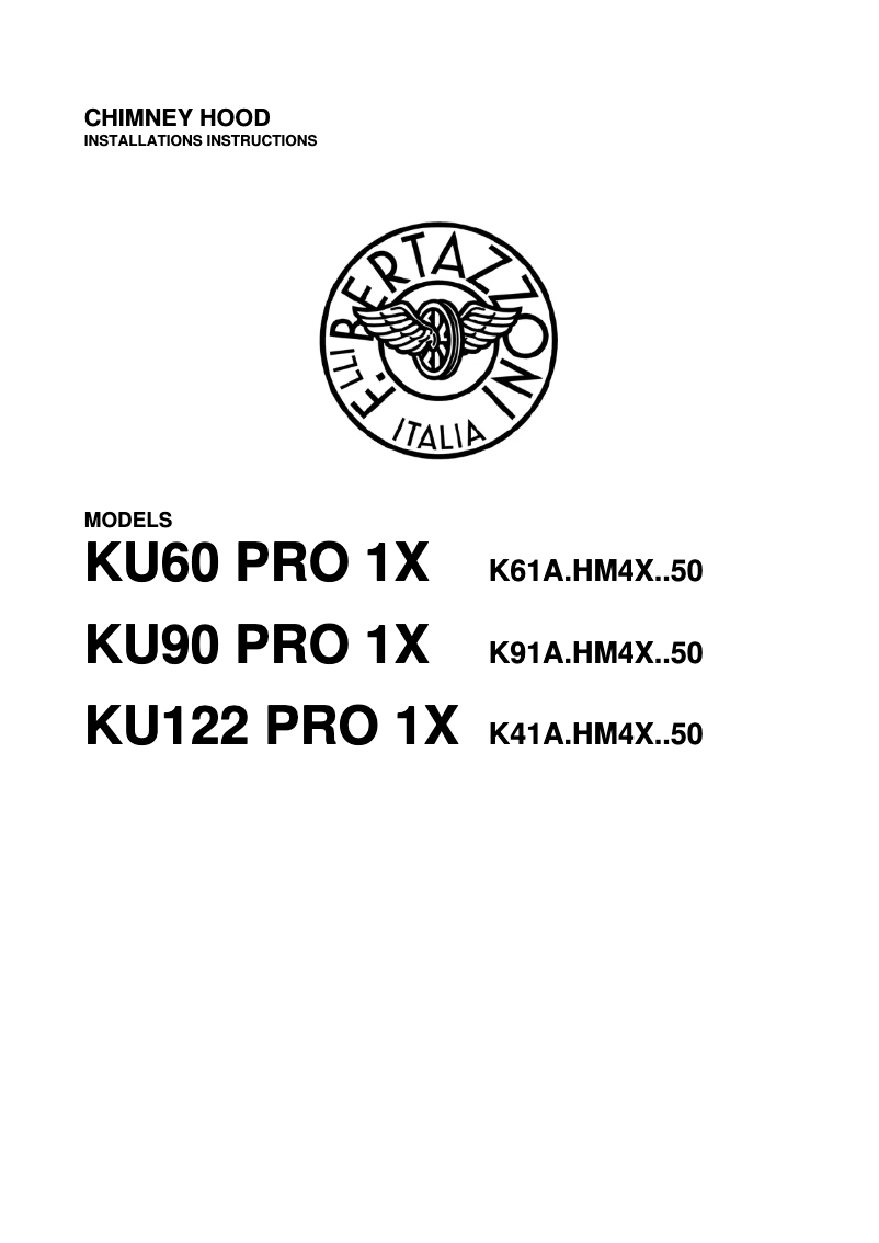 Image de la première page du manuel de l'appareil KU90 PRO 1 X