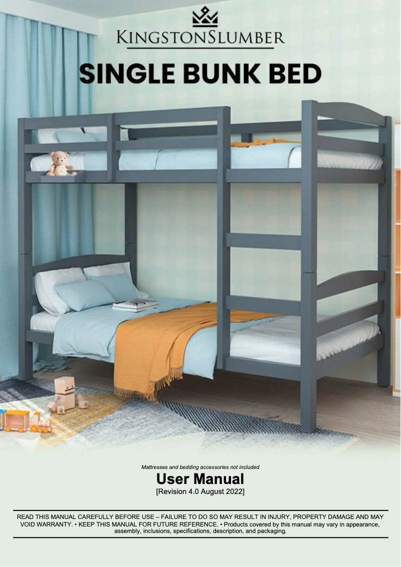 Página 1 del manual Manual de usuario Kingston Slumber FURBBDKNGA14HG