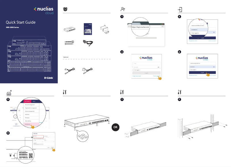 Page 1 de la notice Guide d'installation D-Link DBS-2000