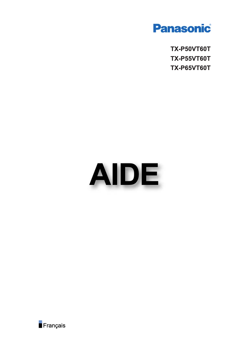 Image de la première page du manuel de l'appareil TX-P55VT60T