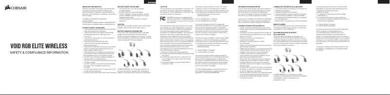 Image de la première page du manuel de l'appareil VOID RGB 7.1