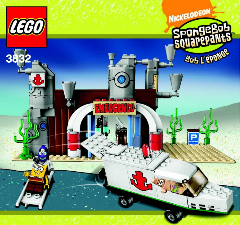 Page n°1 - Manuel utilisateur Lego Spongebob 3832