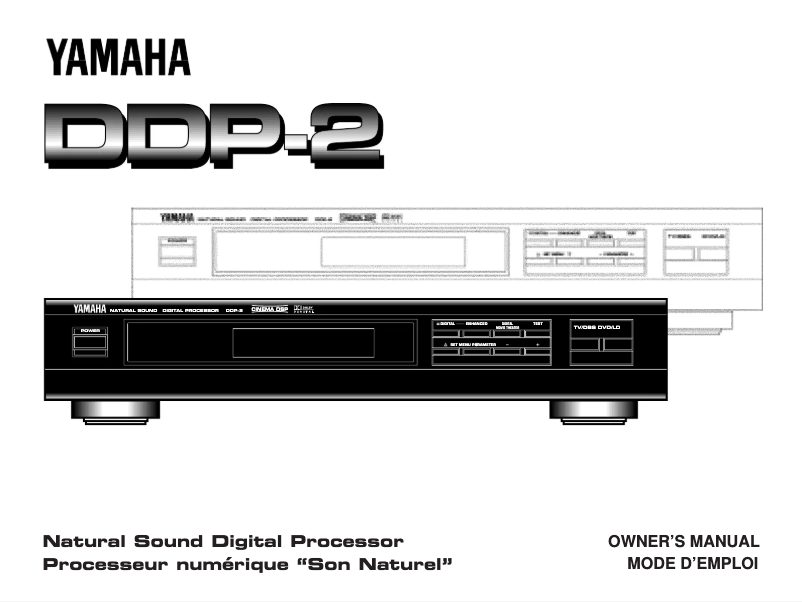 Page 1 de la notice Manuel utilisateur Yamaha DDP-2