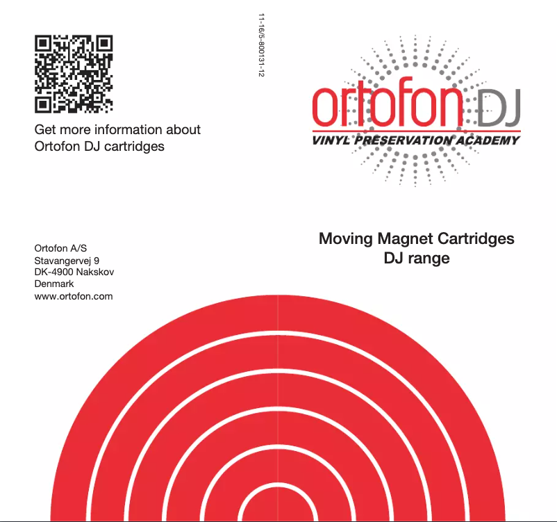 Page 1 de la notice Manuel utilisateur Ortofon OM PRO S