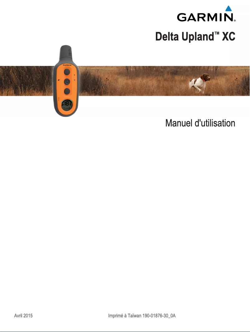 Image de la première page du manuel de l'appareil Delta Upland XC