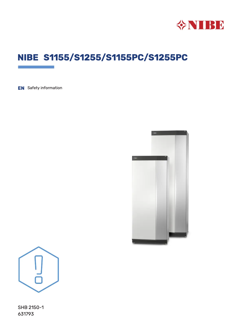 Página 1 del manual Manual de usuario Nibe S1255-6