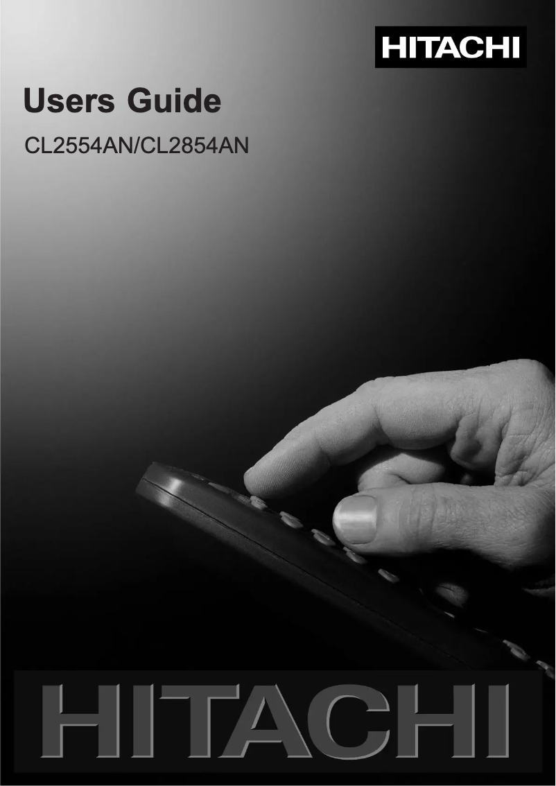 Page 1 de la notice Manuel utilisateur Hitachi CL2554N