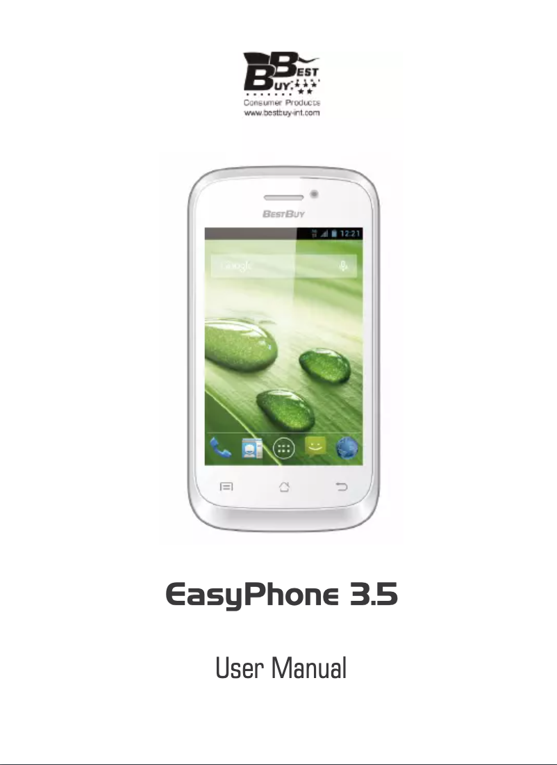 Page n°1 - Manuel utilisateur Best Buy EasyPhone 3.5