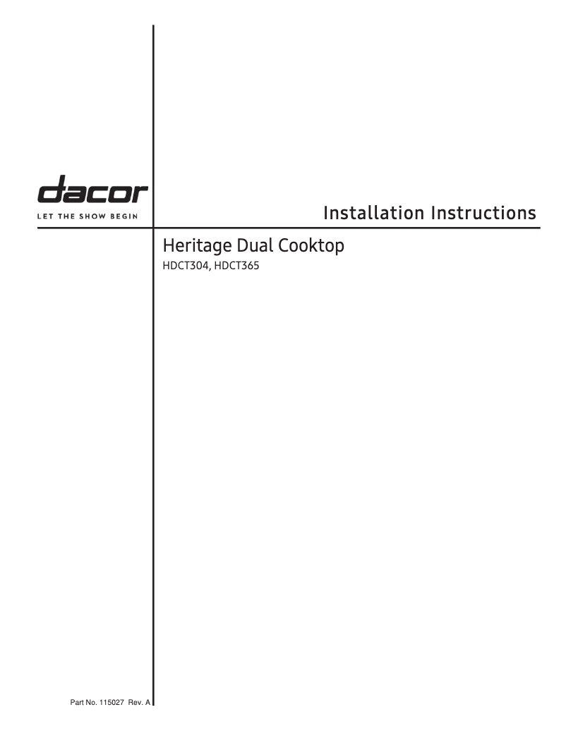 Image de la première page du manuel de l'appareil DTG30M954FS