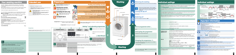 Page n°1 - Manuel d'utilisation et d'entretien Siemens WM12E465BY