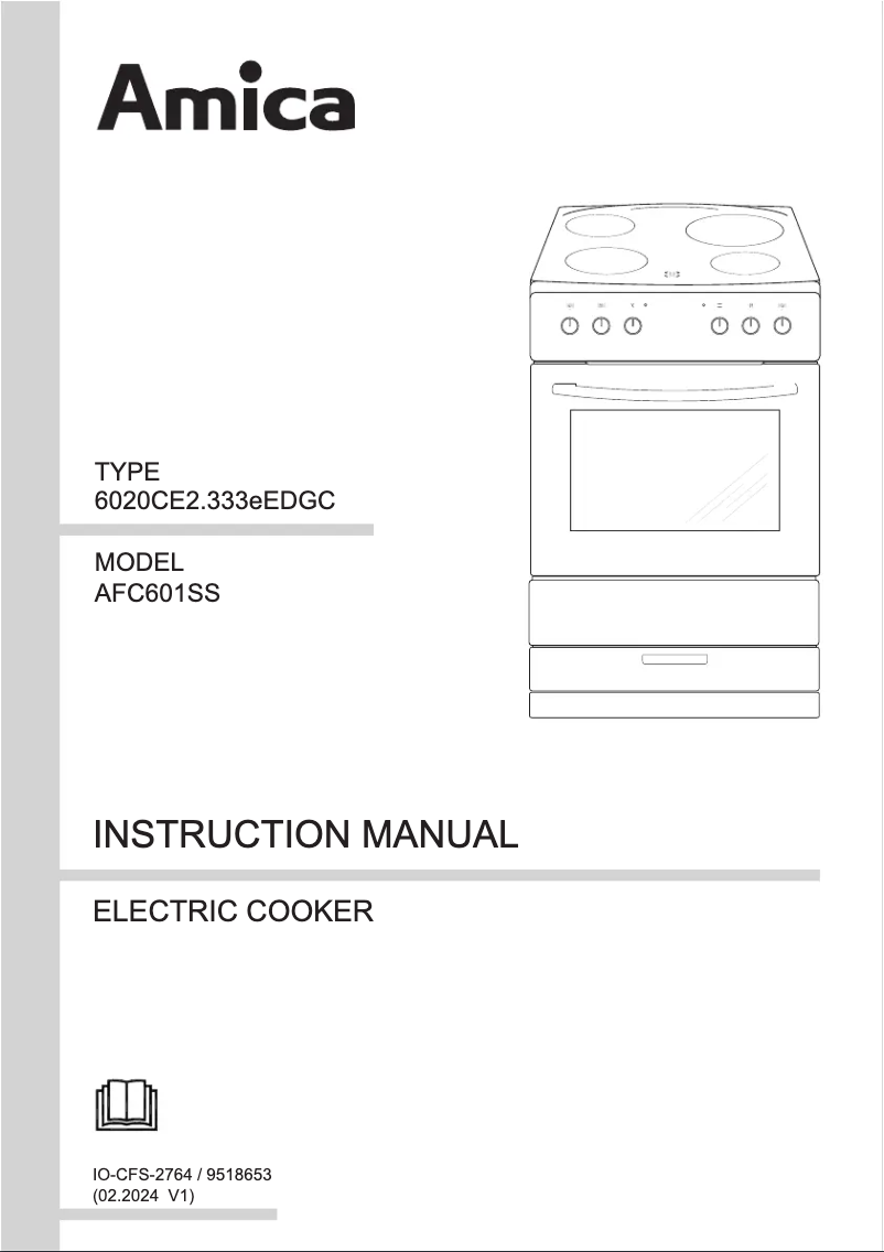 Page n°1 - Manuel utilisateur Amica AFC601SS