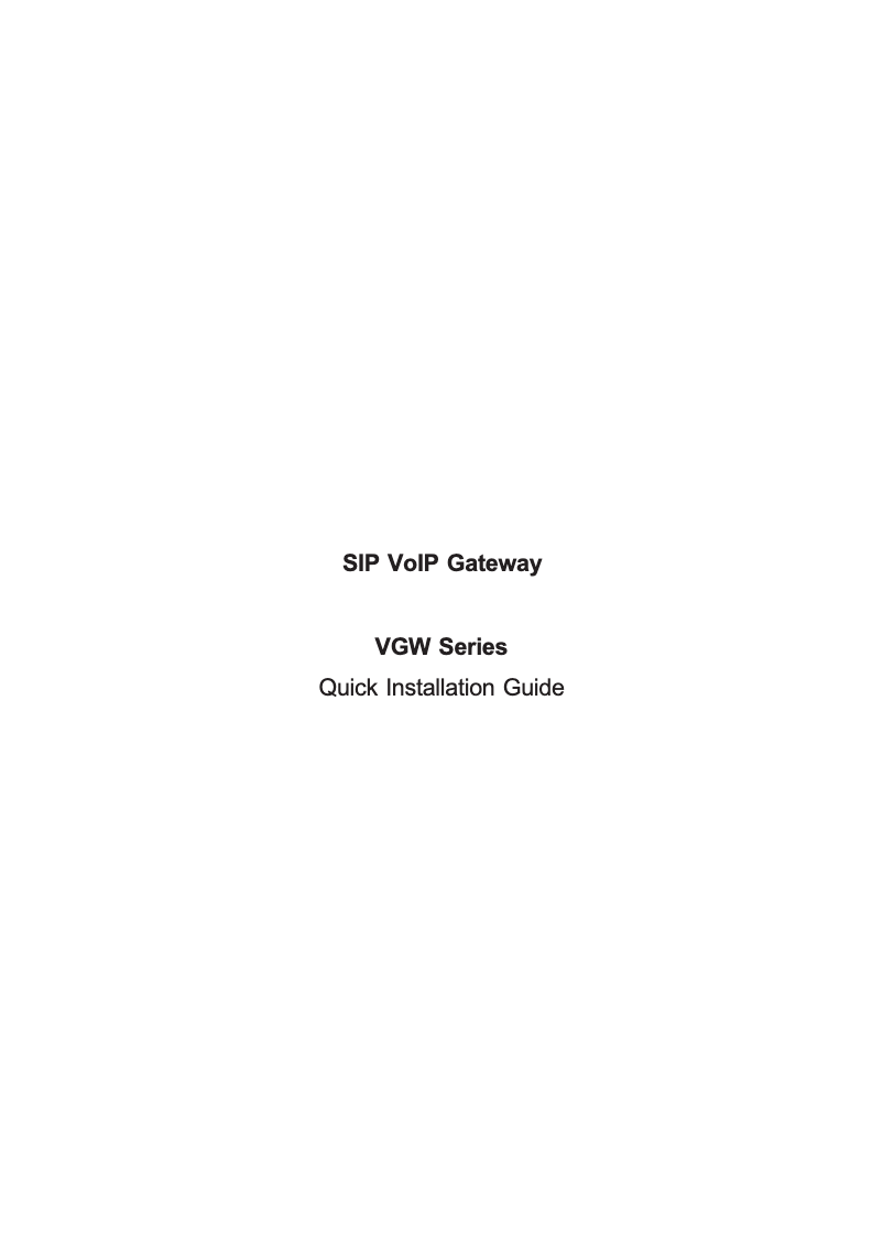 Image de la première page du manuel de l'appareil VGW-1620FS