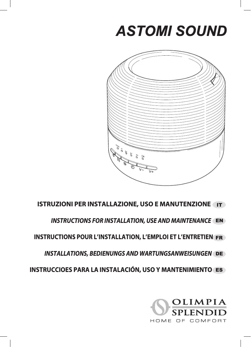 Image de la première page du manuel de l'appareil Astomi Sound