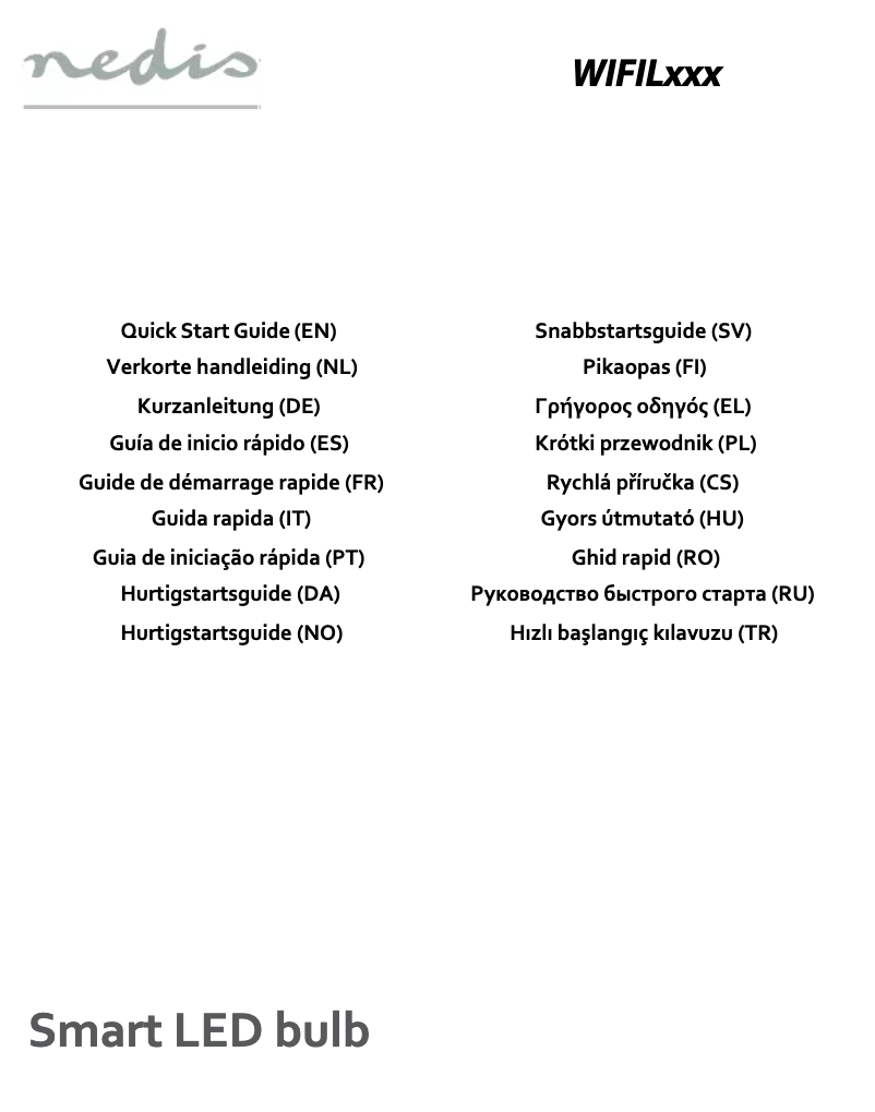 Page n°1 - Manuel utilisateur Nedis WIFILC10CRGU10