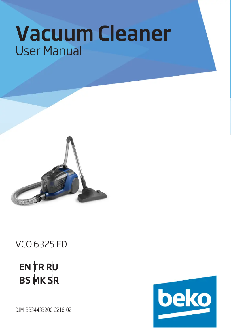 Page n°1 - Manuel utilisateur Beko VCO 6325 FD