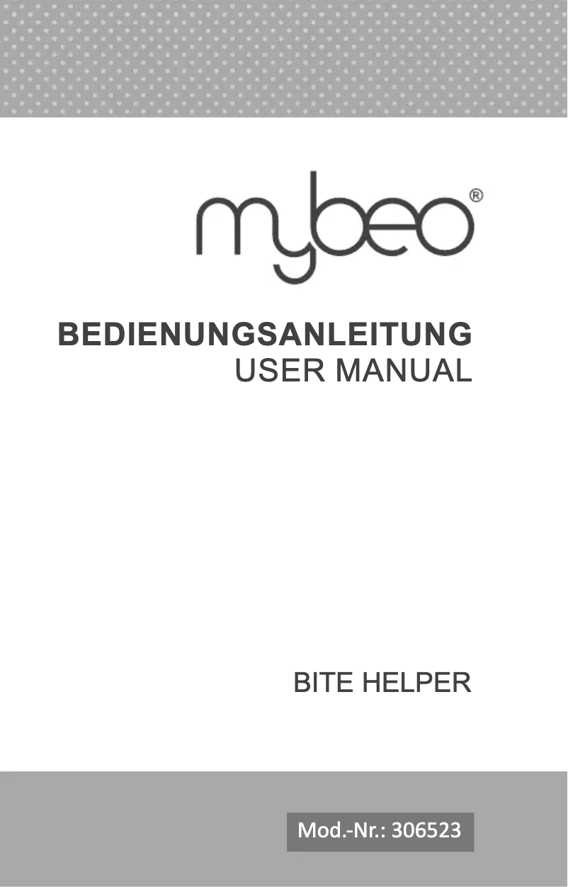 Page n°1 - Manuel utilisateur Mybeo 306523