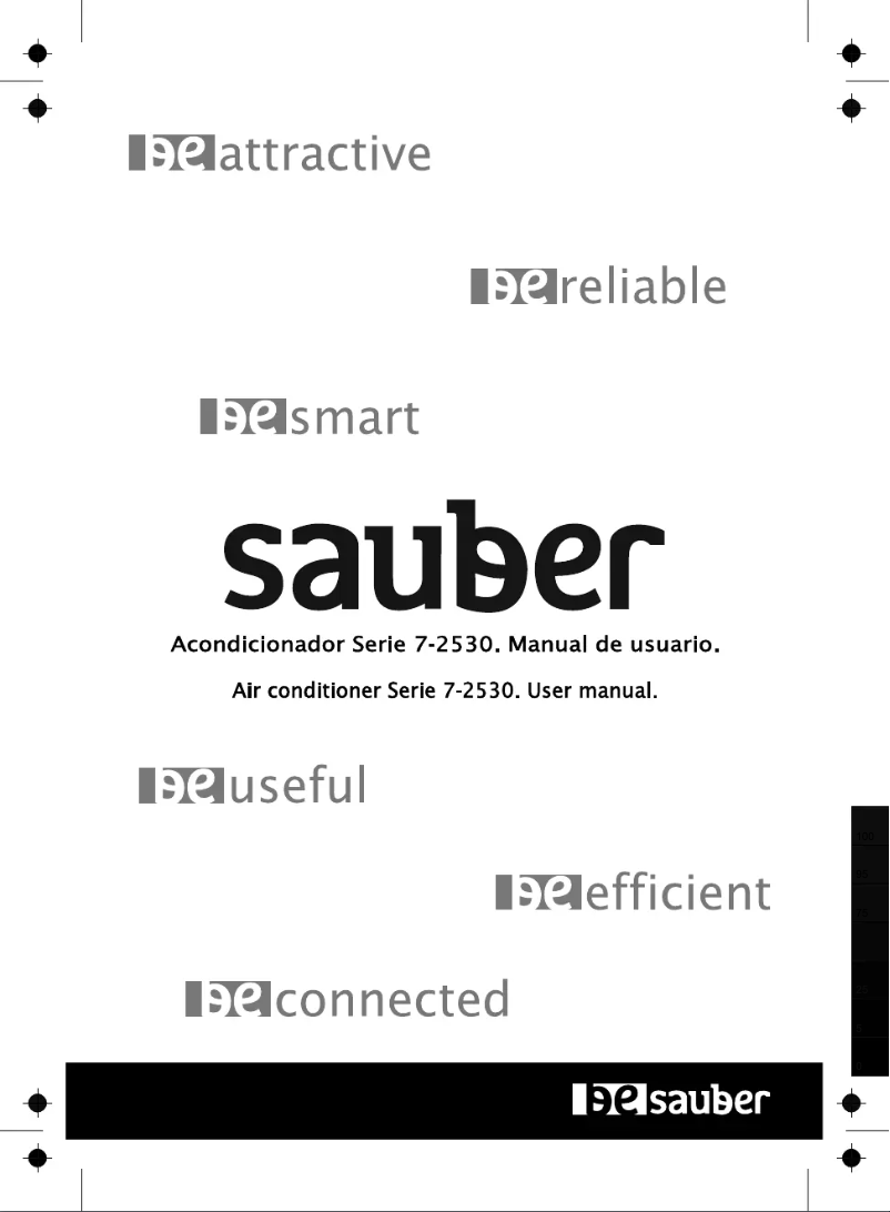Page n°1 - Manuel utilisateur Sauber SERIE 7-2530