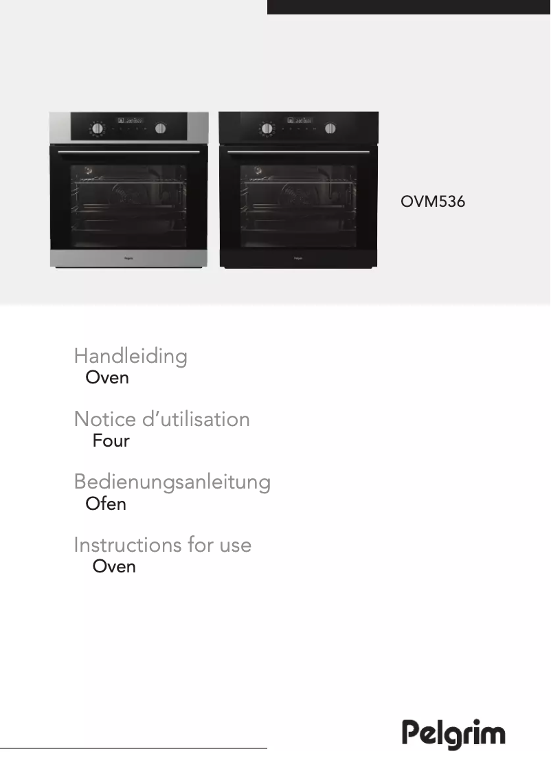 Page 1 de la notice Manuel utilisateur Pelgrim OVM536MAT
