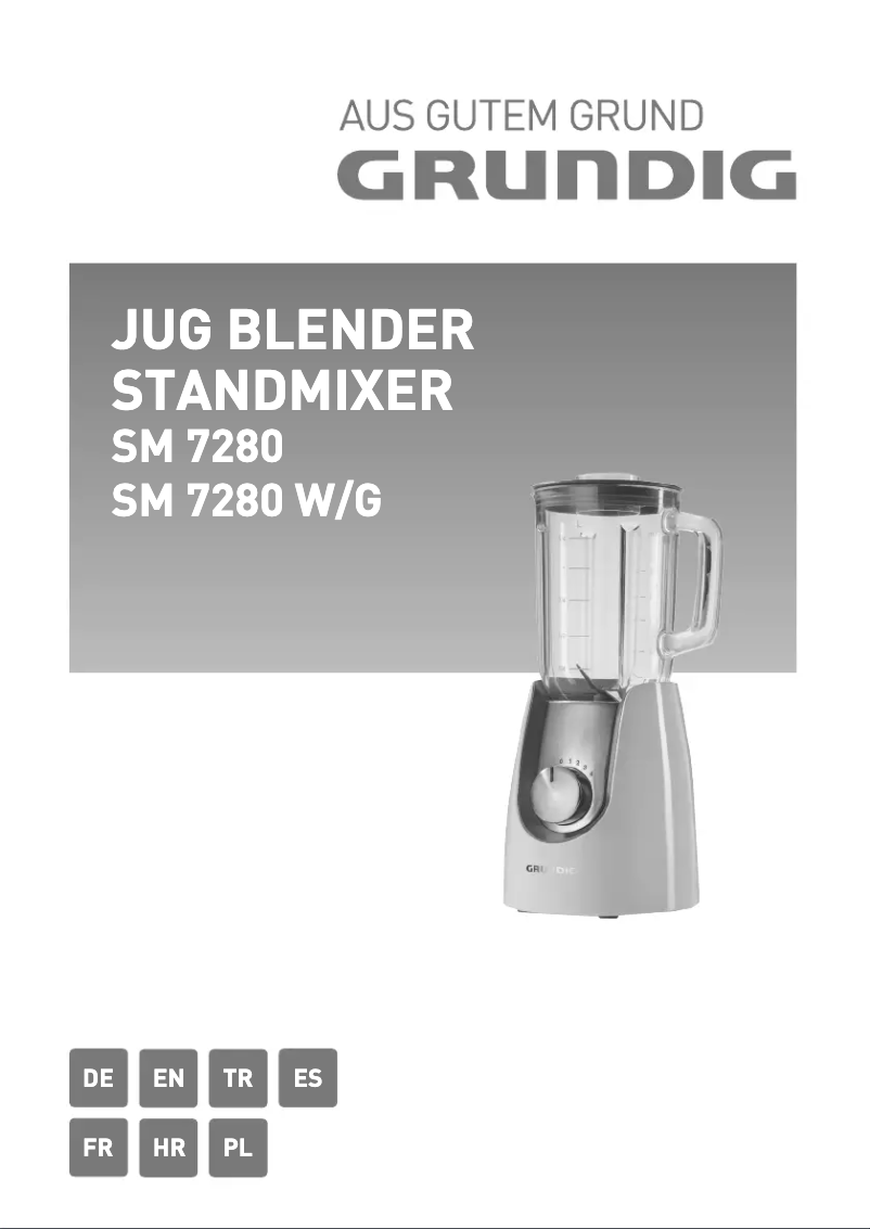 Image de la première page du manuel de l'appareil SM 7280 W