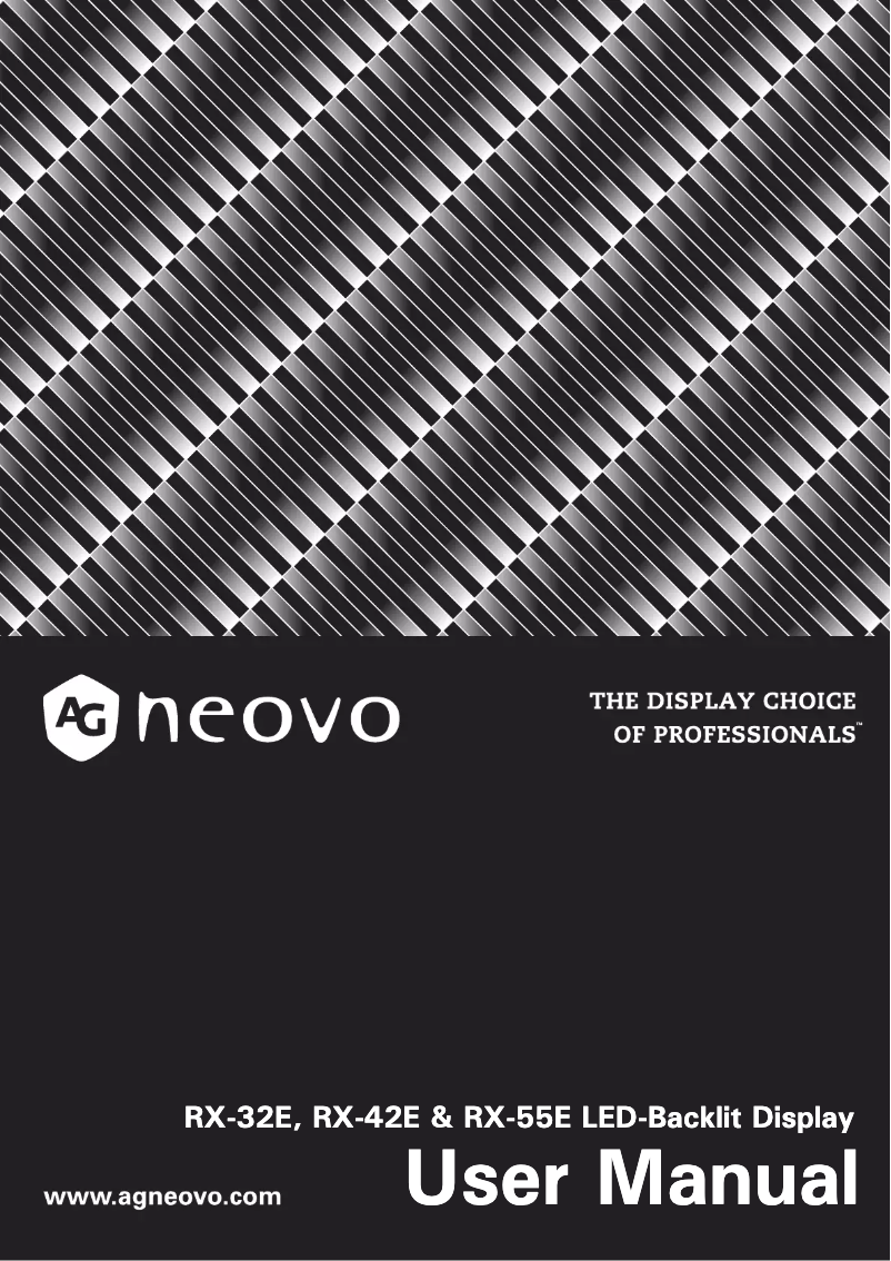 Page 1 de la notice Mode d'emploi AG Neovo RX-42E