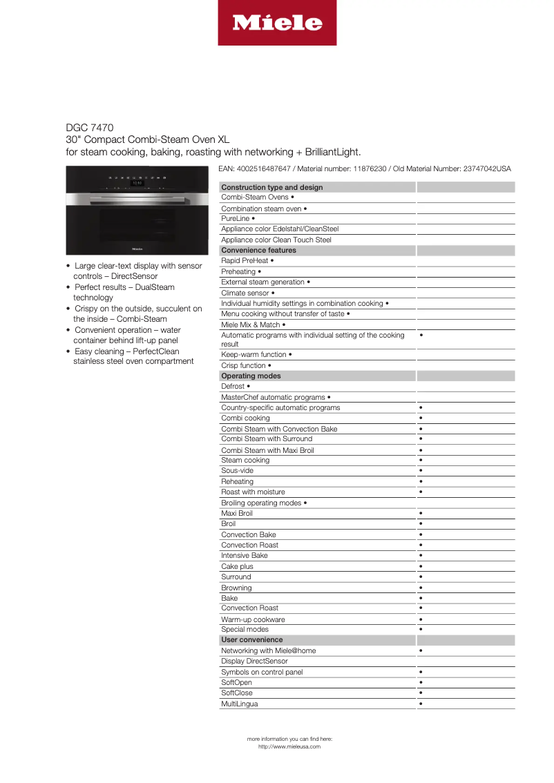 Image de la première page du manuel de l'appareil DGC 7470