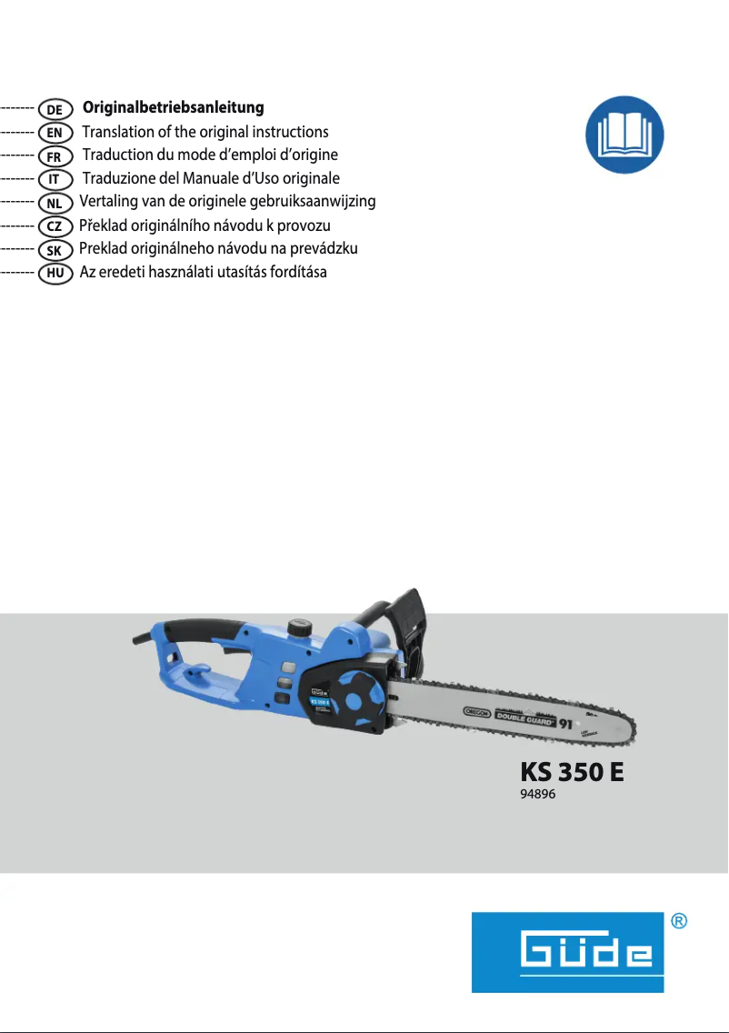 Page n°1 - Manuel utilisateur Güde KS 350 E