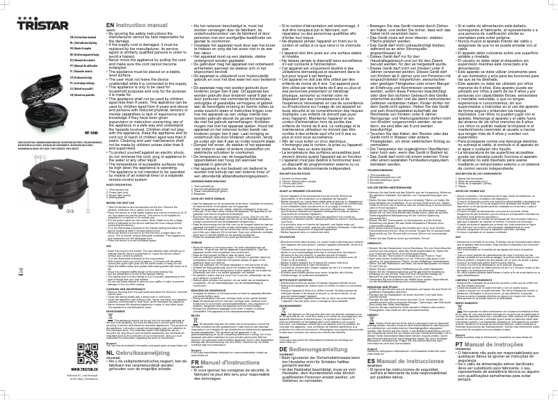 Page 1 de la notice Manuel utilisateur TriStar WF-3088