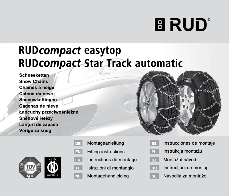 Page 1 de la notice Manuel utilisateur RUD RUDcompact Easytop 4550