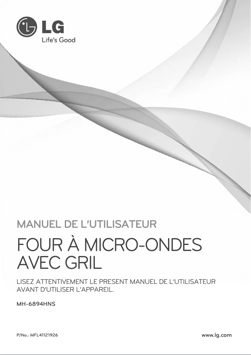 Page 1 de la notice Manuel utilisateur LG MH-6894HNS