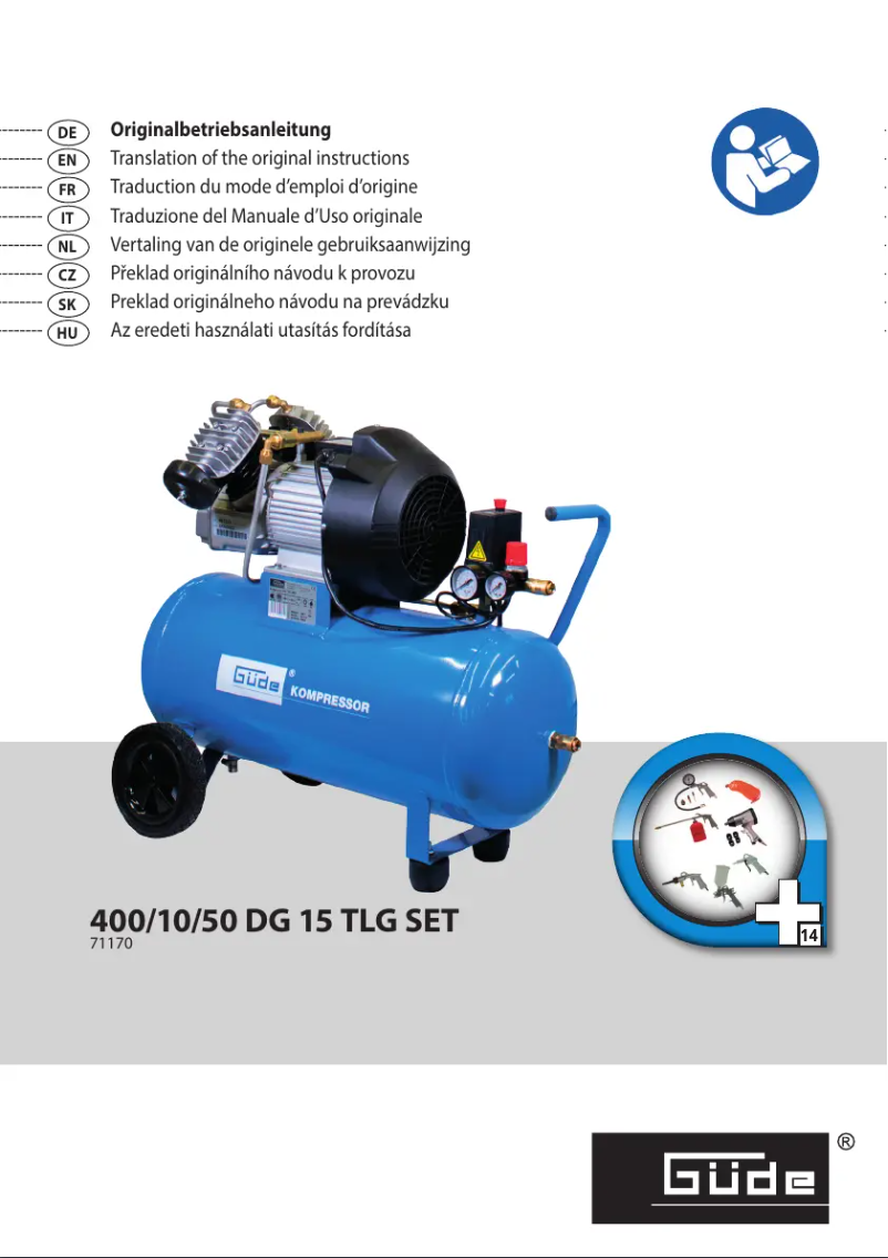 Page 1 de la notice Manuel utilisateur Güde 400/10/50 DG