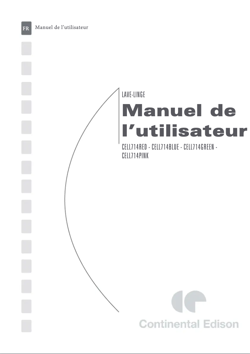 Image de la première page du manuel de l'appareil CELL714PINK