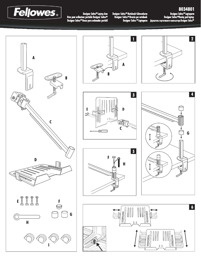Page 1 de la notice Manuel utilisateur Fellowes 8034801