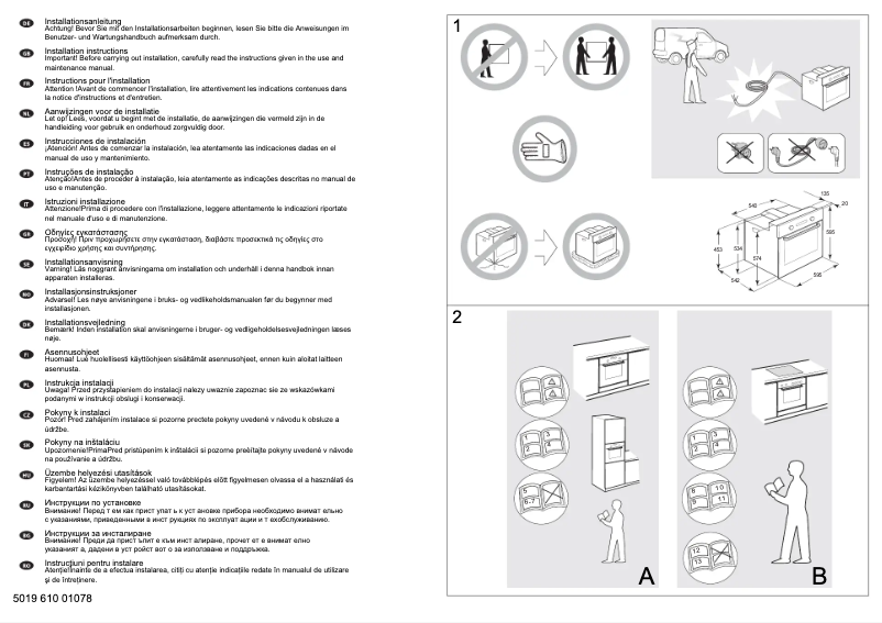 Page 1 de la notice Manuel utilisateur Whirlpool AKP 560