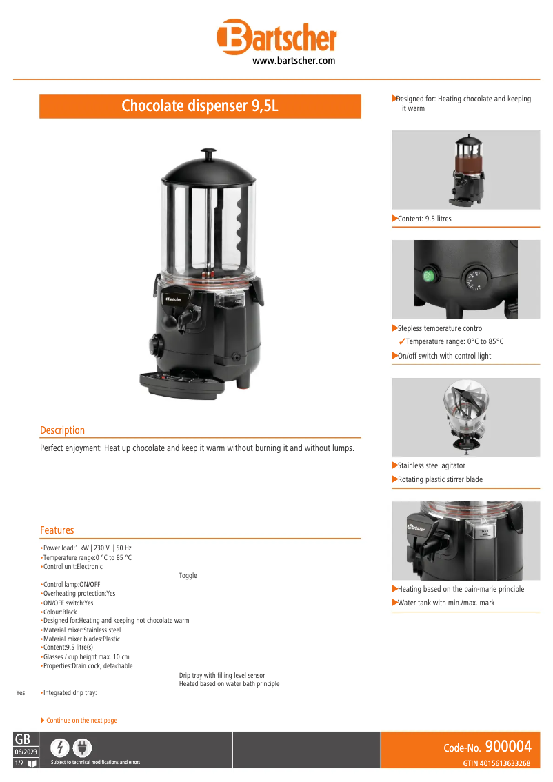 Imagen de la primera página del manual del dispositivo 900004