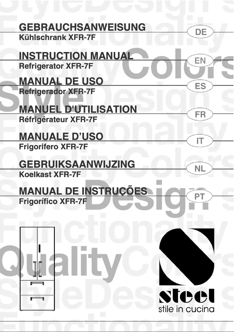 Page 1 de la notice Manuel utilisateur Steel Cucine XFR-7F