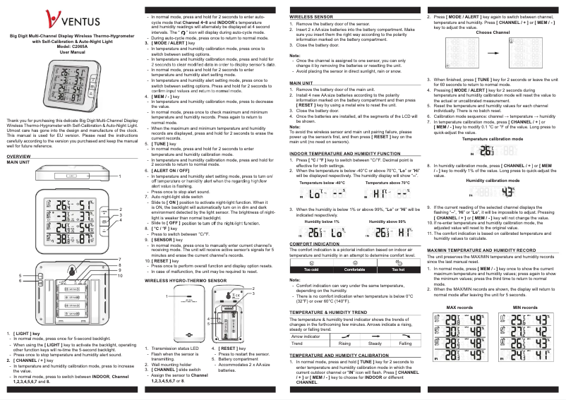 Página 1 del manual Manual de usuario Ventus W210