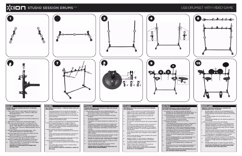 Image de la première page du manuel de l'appareil Studio Session Drums