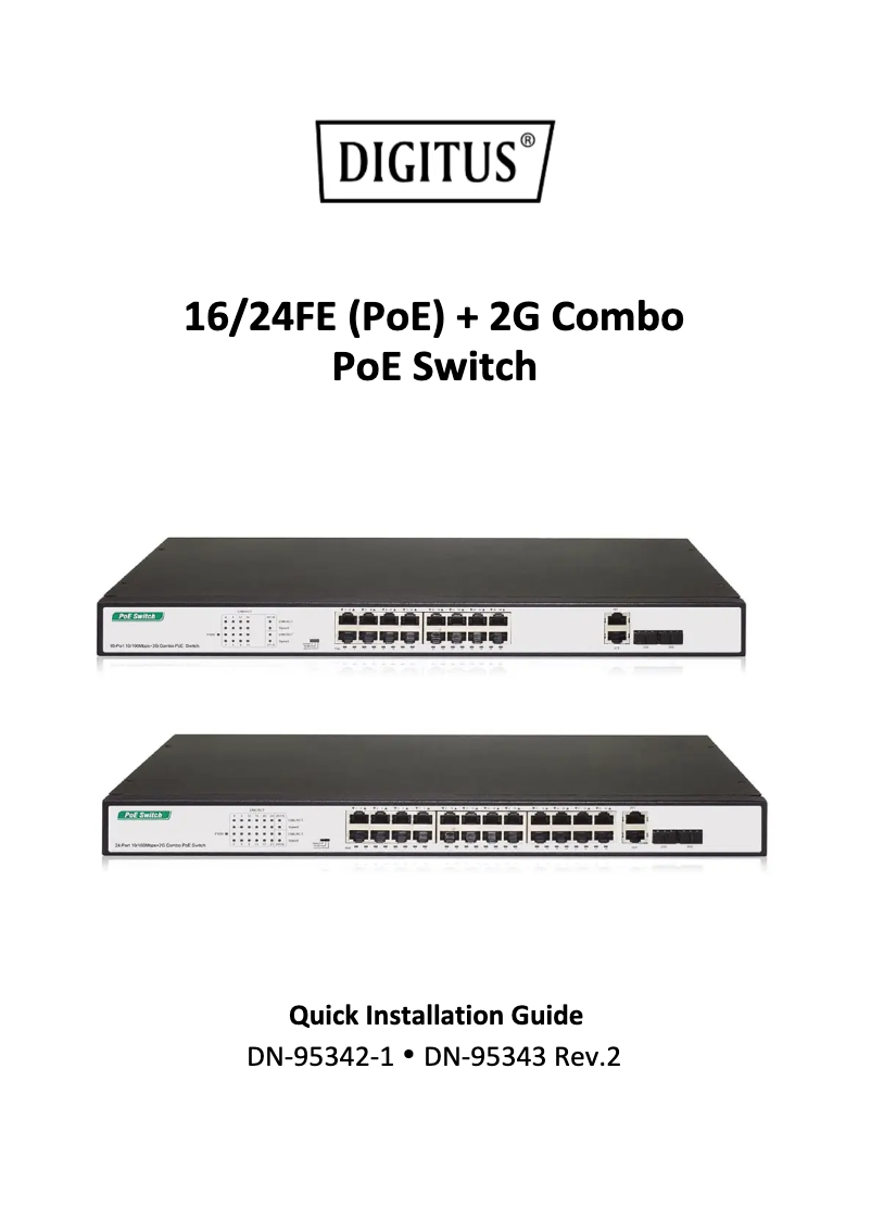 Page n°1 - Manuel utilisateur Digitus DN-95343