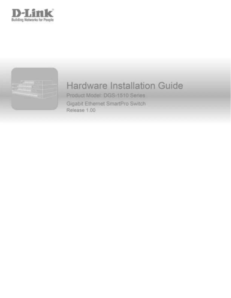 Page n°1 - Manuel utilisateur D-Link DSG-1510