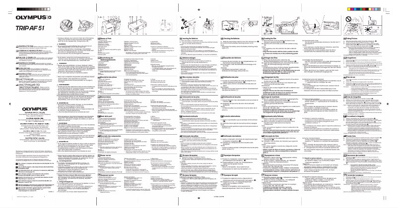 Imagen de la primera página del manual del dispositivo TRIP AF51