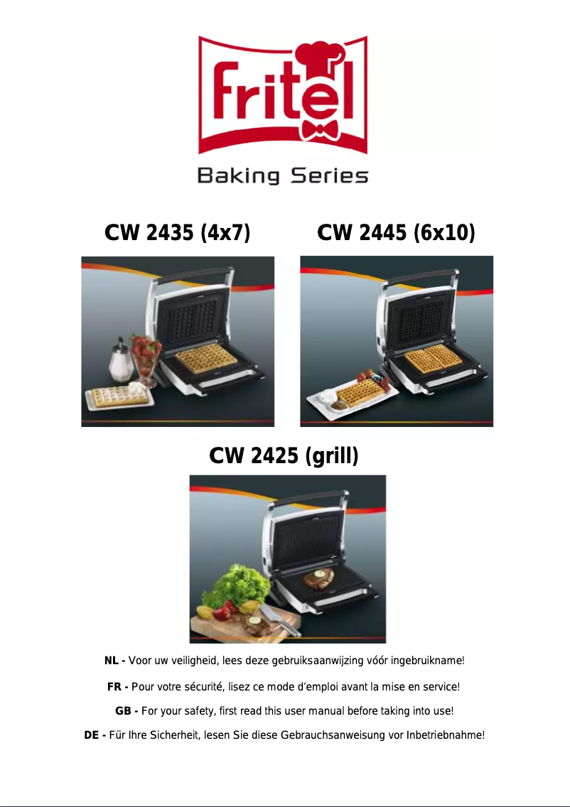 Page 1 de la notice Manuel utilisateur Fritel CW 2425