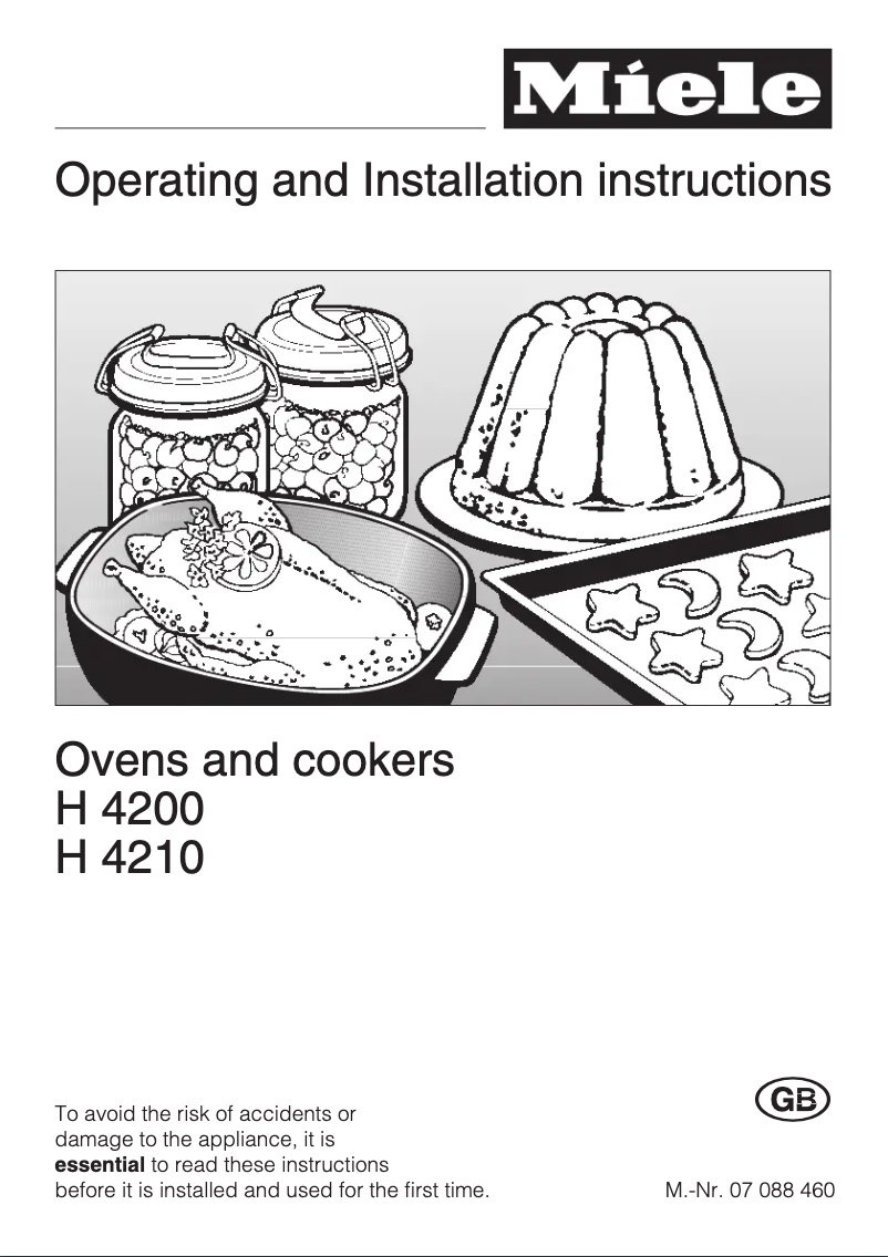 Image de la première page du manuel de l'appareil H 4210 B
