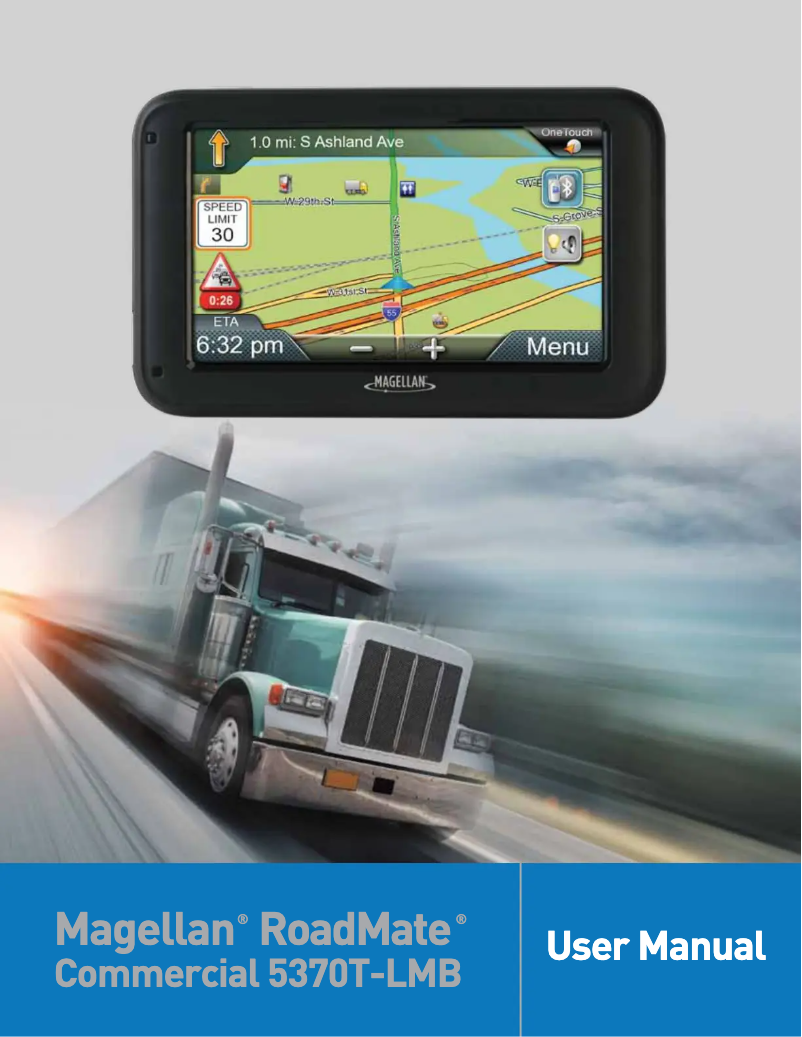 Page n°1 - Manuel utilisateur Magellan Commercial 5370T-LMB