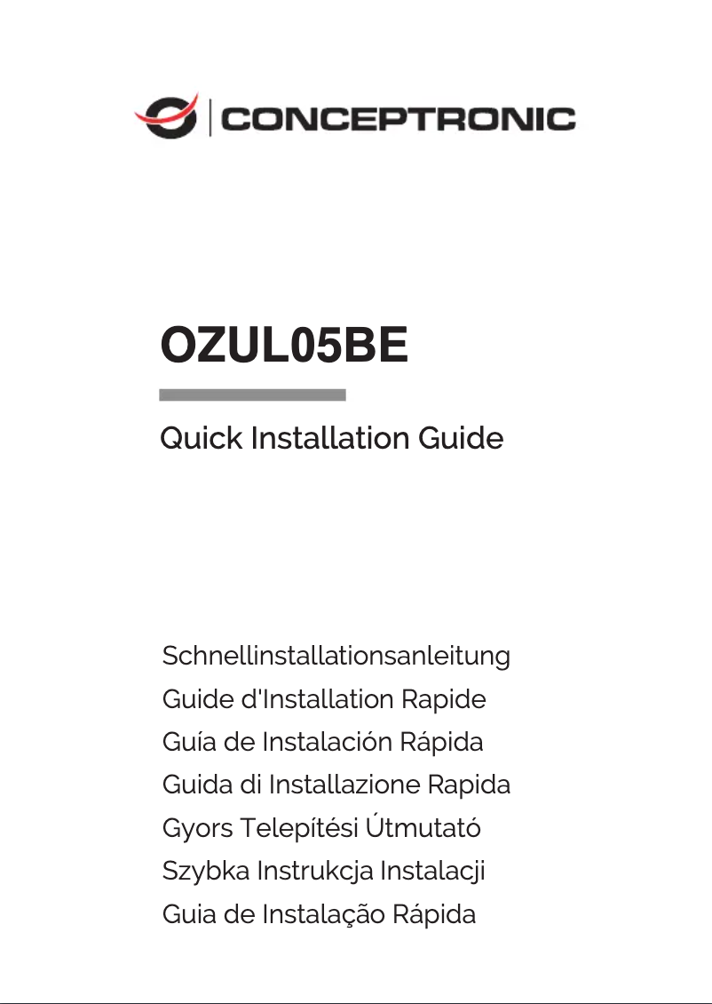 Image de la première page du manuel de l'appareil OZUL05BE