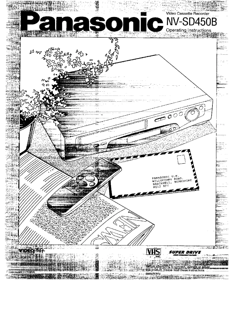 Image de la première page du manuel de l'appareil NV-SD450B