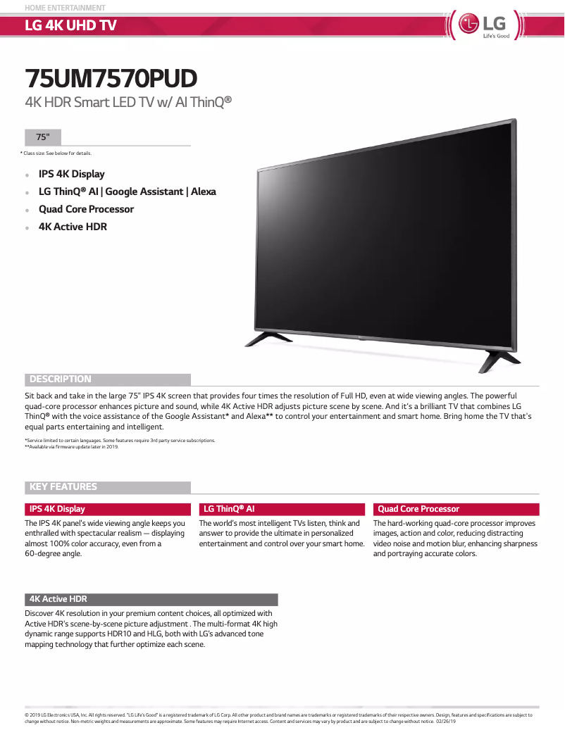 Image de la première page du manuel de l'appareil UM7570