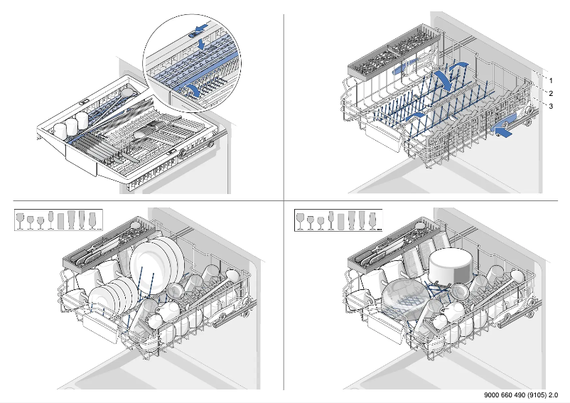 Page 1 de la notice Manuel utilisateur Bosch SMV99M20NL