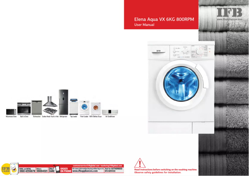 Page n°1 - Manuel utilisateur IFB Elena Aqua VX