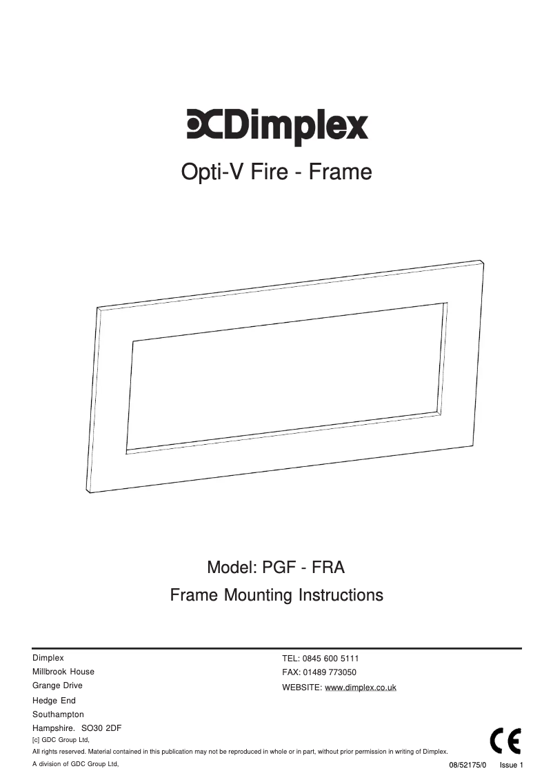Image de la première page du manuel de l'appareil PGF10